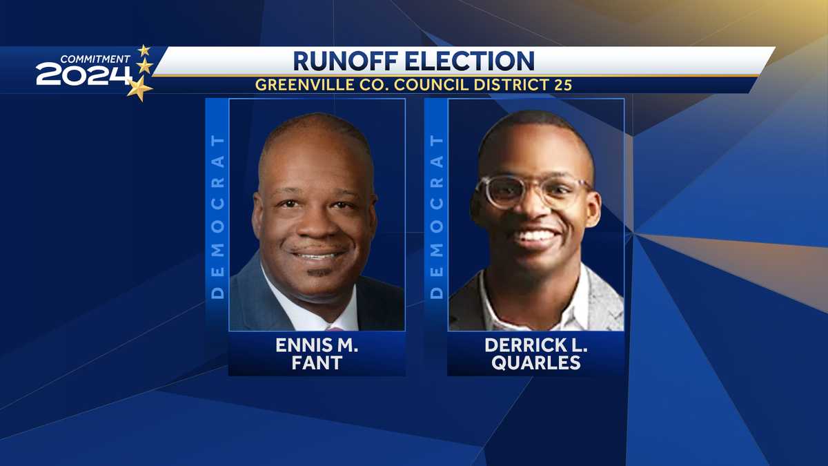 South Carolina: Greenville County Council District 25 candidates run off