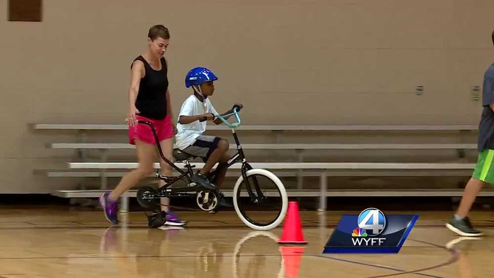 Upstate YMCA teaching people with disabilities how to ride a bike