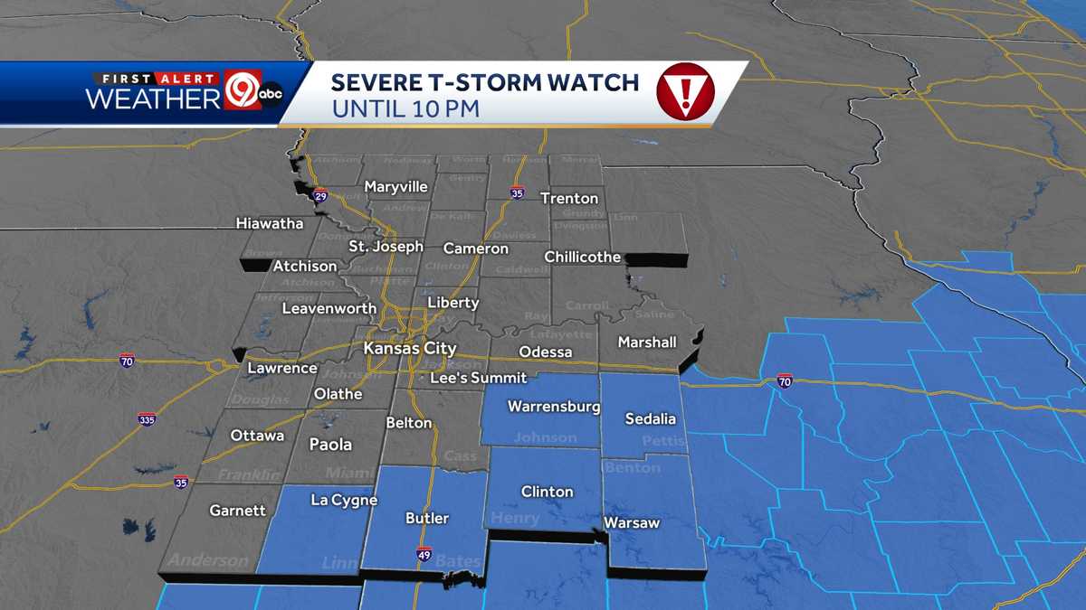 Kansas City weather: Damaging winds, large hail possible