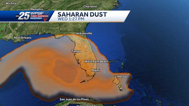 Saharan Dust is here in South Florida