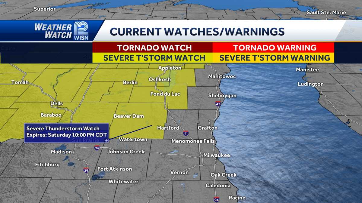 Severe thunderstorm watches expired for Milwaukee, Waukesha, and other ...
