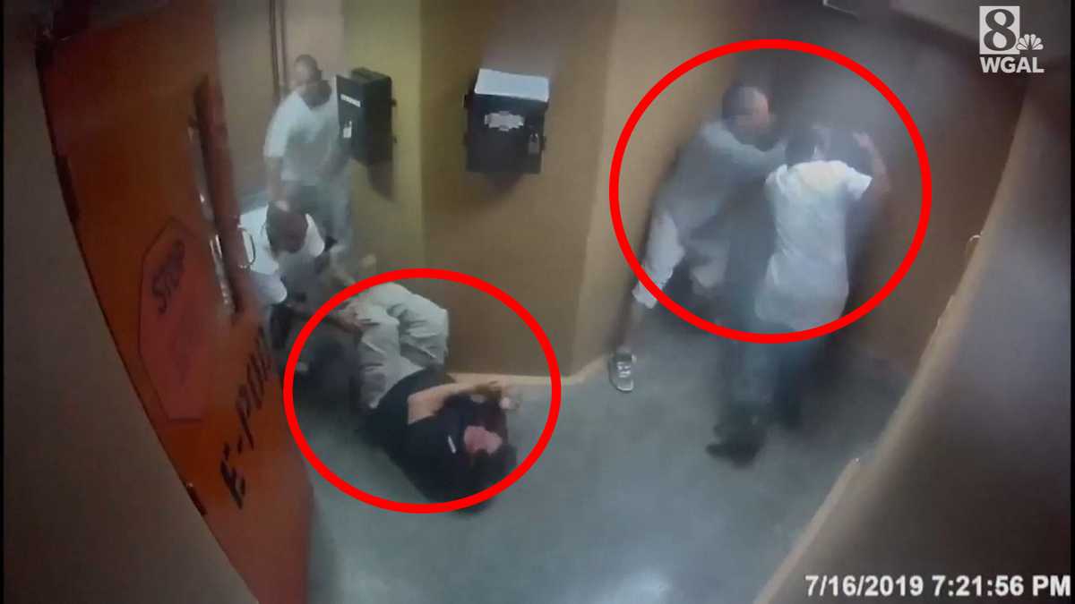 Disturbing video released of inmates attacking guards at jail