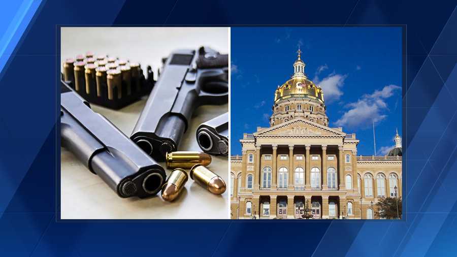 Gun control measures at the Iowa Statehouse.