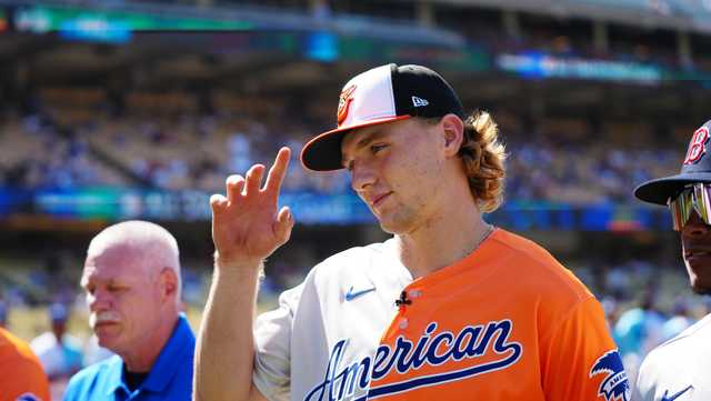 He already has the goggles celly down 😜 - Baltimore Orioles