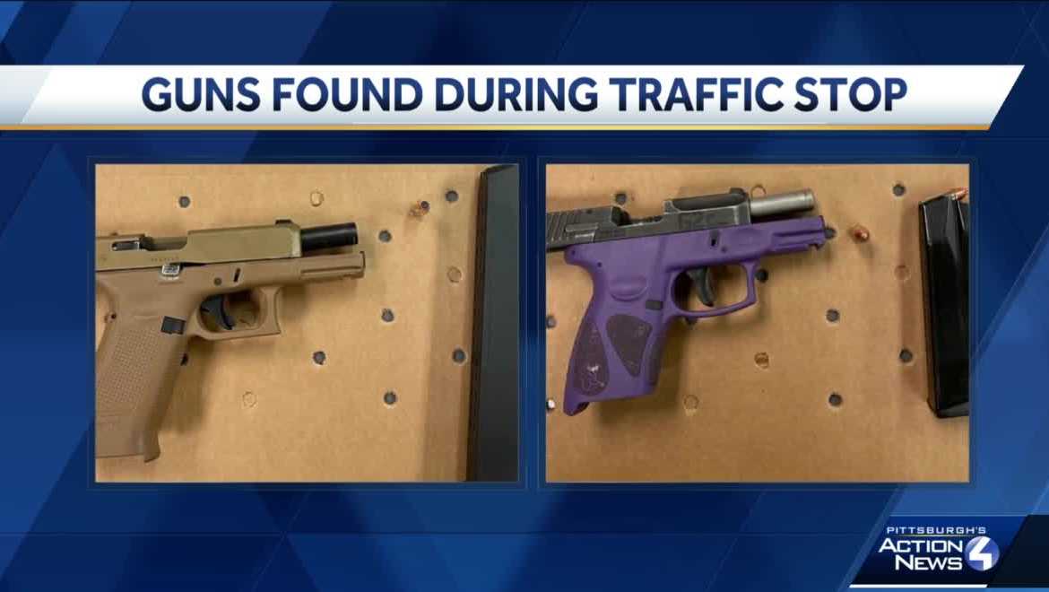 Pittsburgh traffic stop leads to gun-related arrests