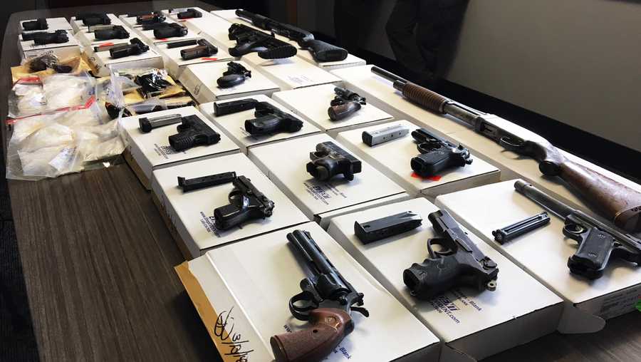Guns seized from gangsters