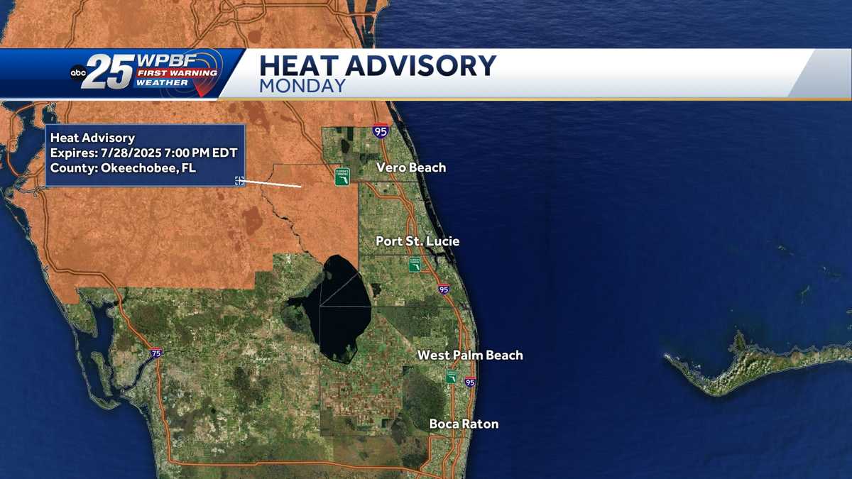 Heat advisory for parts of South Florida as temps continue to soar
