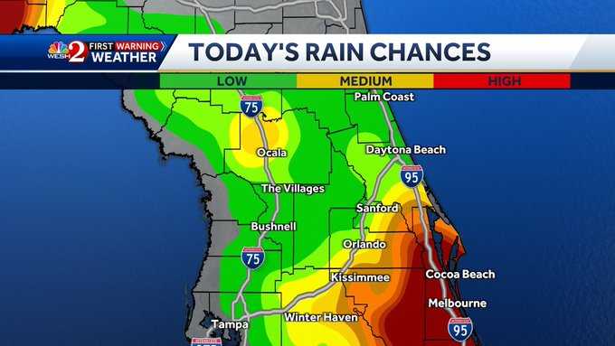 Central Florida weather: Severe storms could pop up this afternoon