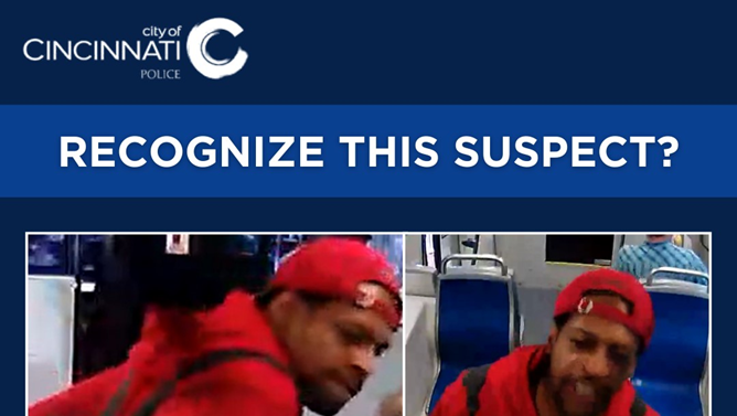 Cincinnati police searching for streetcar assault suspect