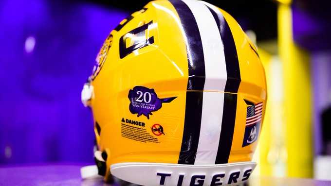 LSU will wear special helmet sticker vs. Clemson to remember 20th anniversary of Hurricane Katrina