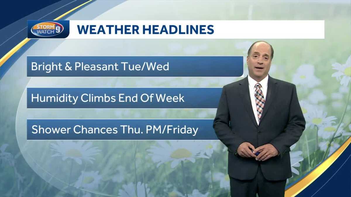 Video: Bright, pleasant weather for next two days in New Hampshire