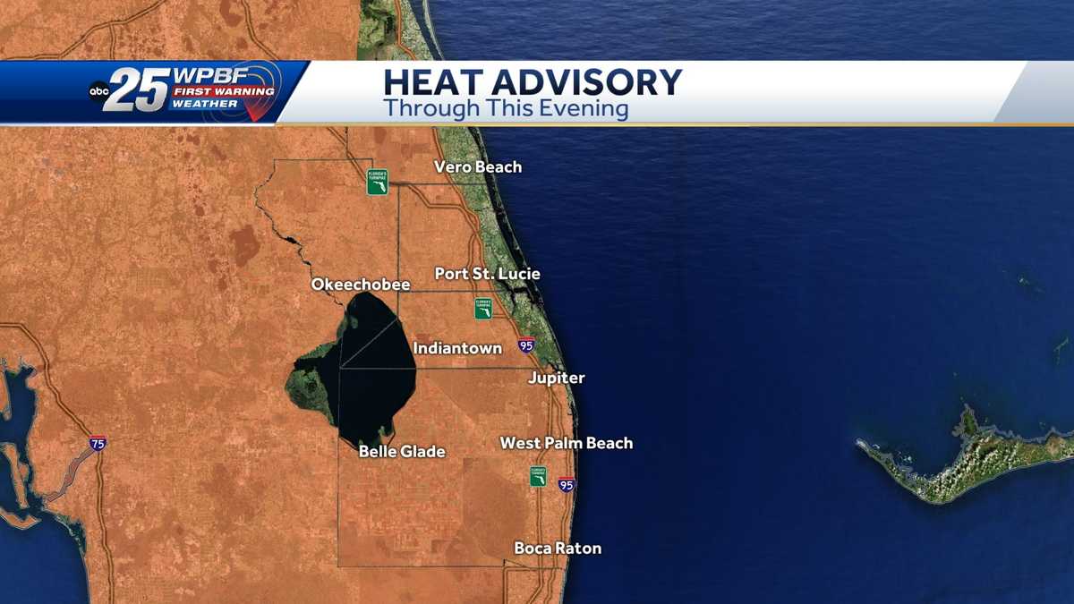 Heat advisory in effect for South Florida
