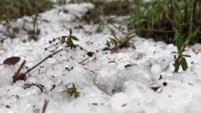 Hail pelts Brevard County during round of morning storms