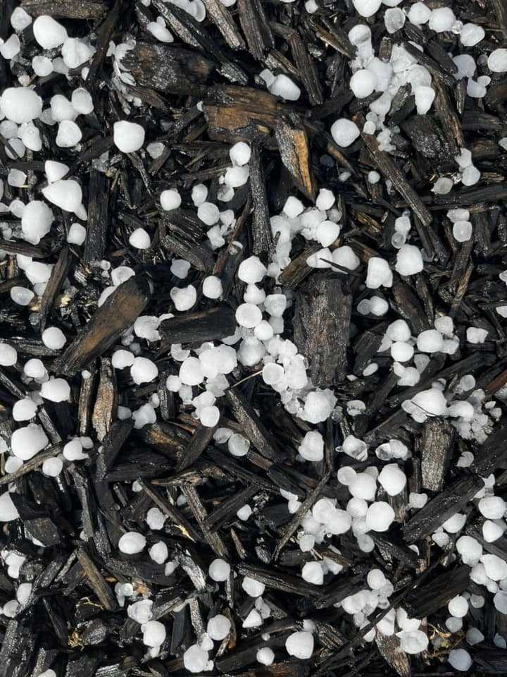 Hail falls in parts of south-central Pennsylvania