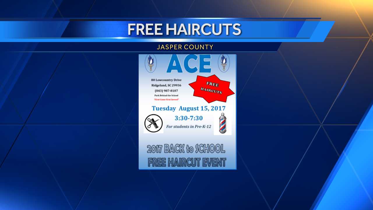 Free back to school haircuts today in South Carolina