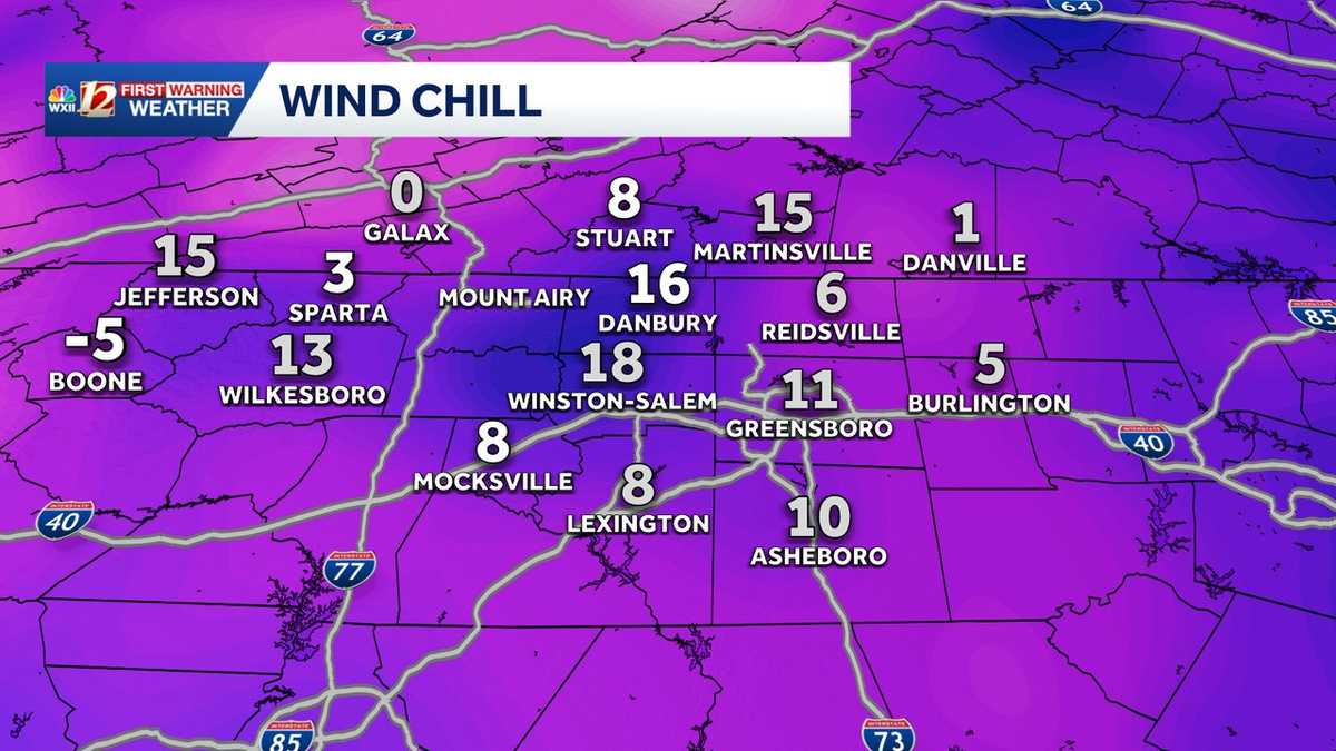Big snow on the ground and cold alerts in North Carolina - WXII