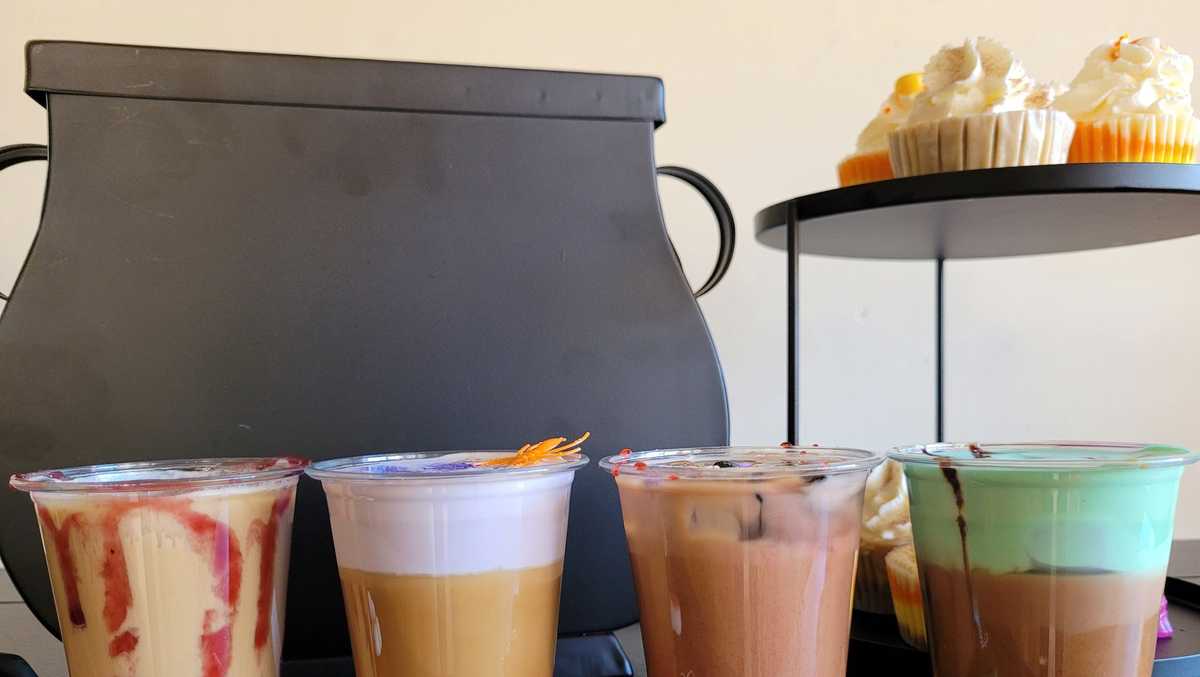 Cincinnati dessert shop selling Halloween latte flights