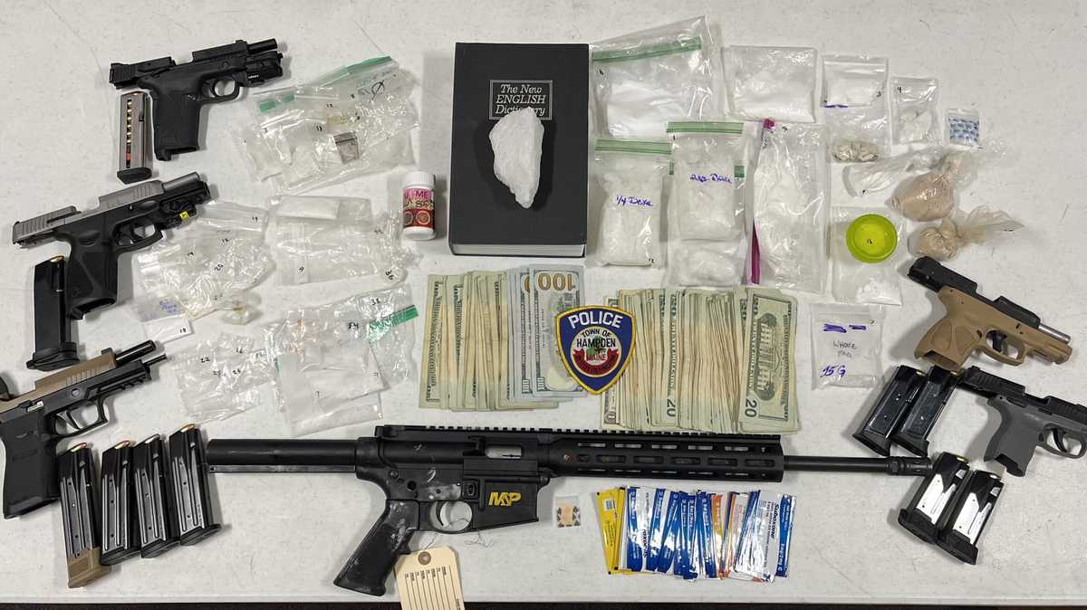 Guns, 85K of various drugs seized in Maine bust