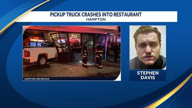Driver arrested after pickup crashes into Hampton, NH restaurant - Vimarsana News