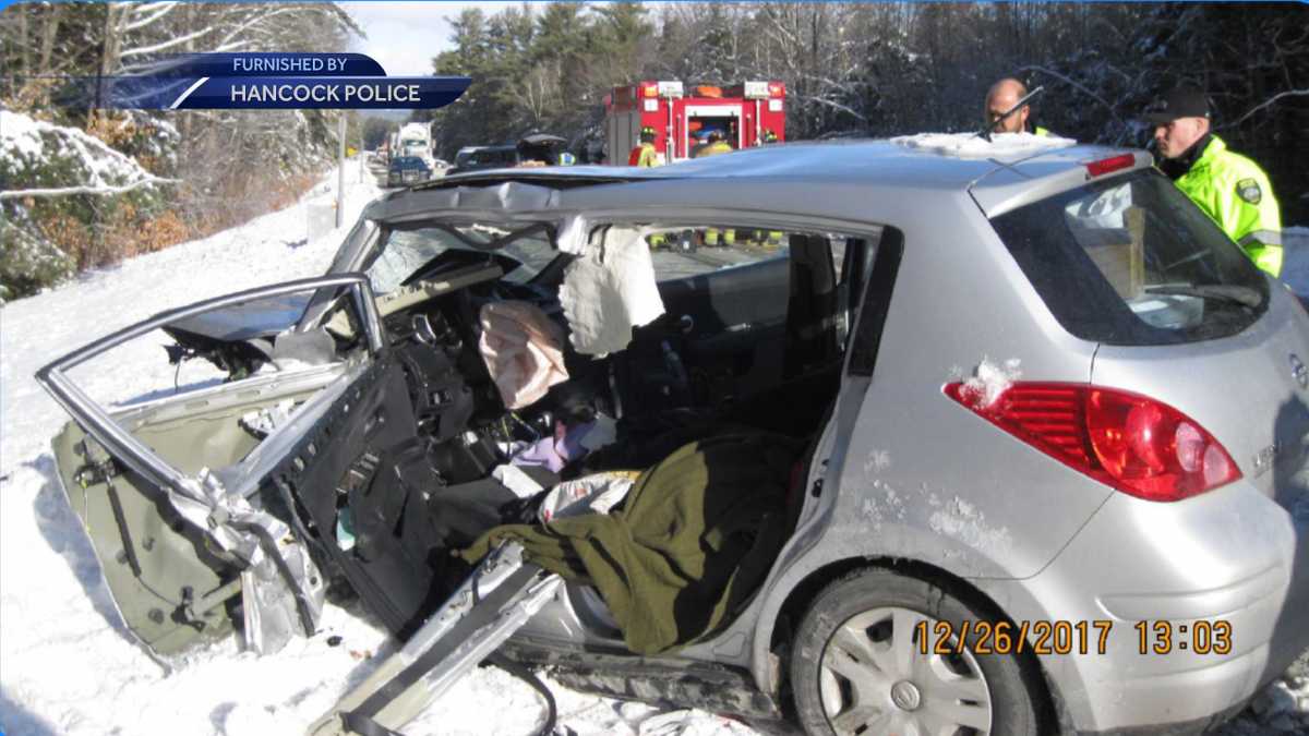 Crash in Hancock sends woman to hospital with lifethreatening injuries