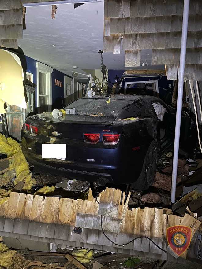 Driver charged with OUI after Chevy slams into Hanover home