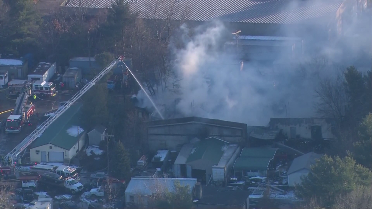 5alarm fire destroys Hanover home