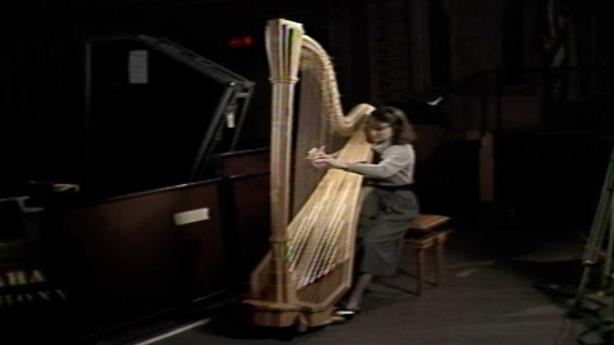 Omaha Symphony purchases its first harp in 1986 with help of 26-year-old musician