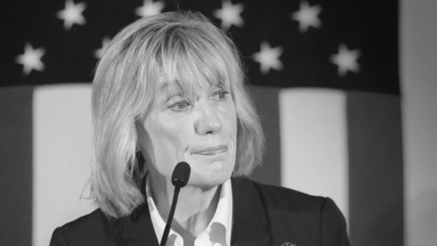 Sen. Maggie Hassan as she appears in new ECU/LAV TV, digital ad