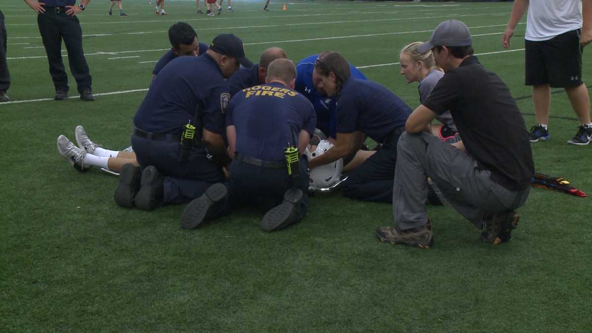 Medics & Rogers athletic trainers team up for heat emergency, injury