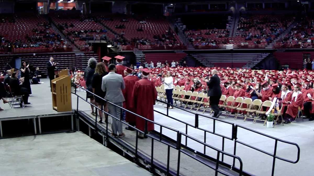 Four students from Springdale High School receive their diplomas nearly 70 years after leaving school