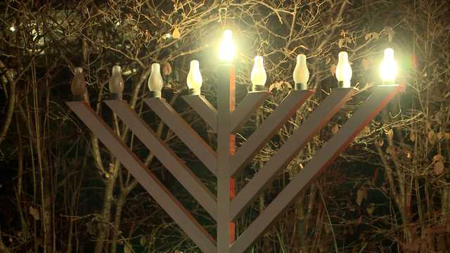 Menorah lit in Bentonville for first night of Hanukkah - Vimarsana News