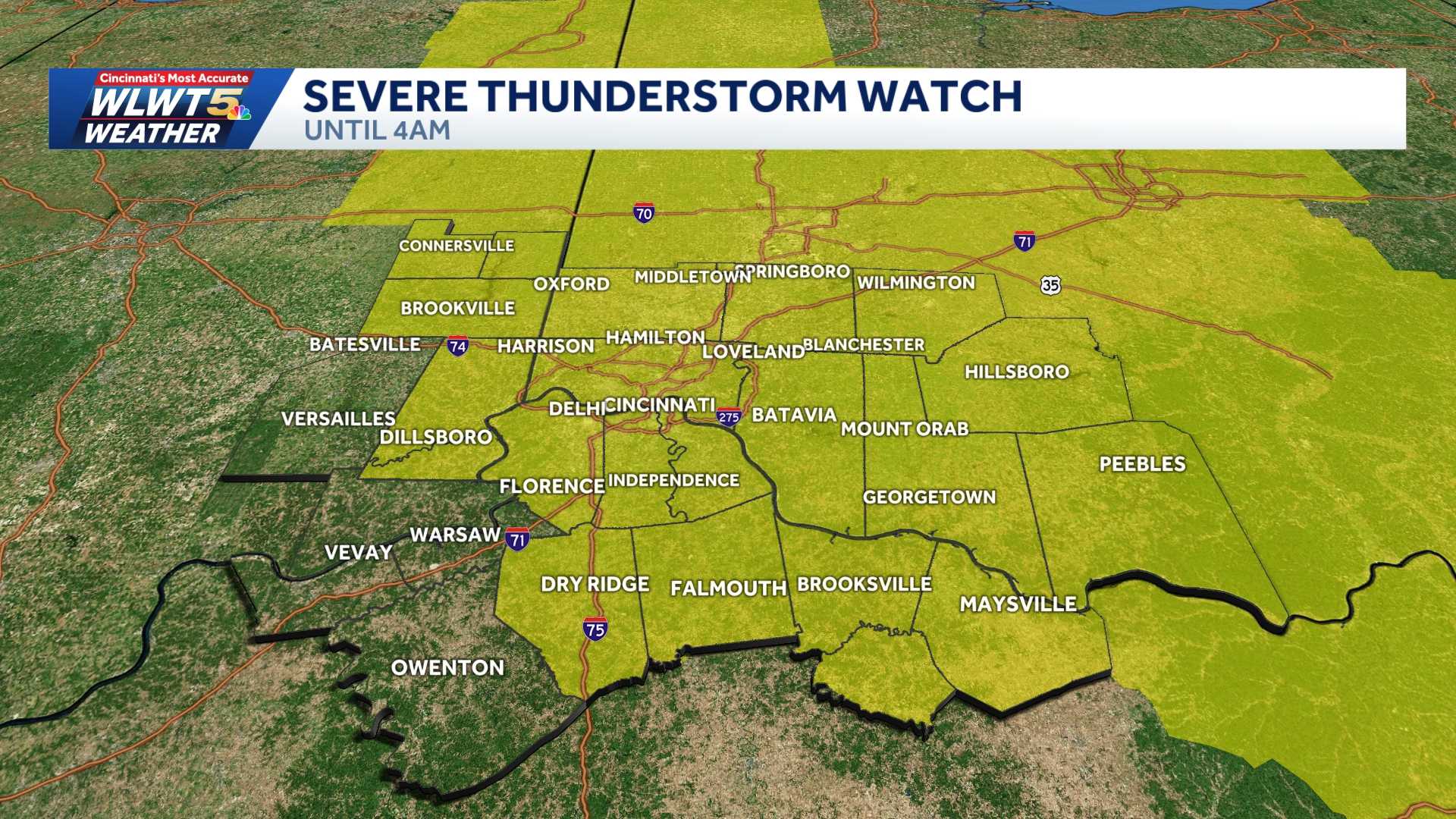 Storms late Sunday bring risk of high winds, spin-up tornadoes - WLWT
