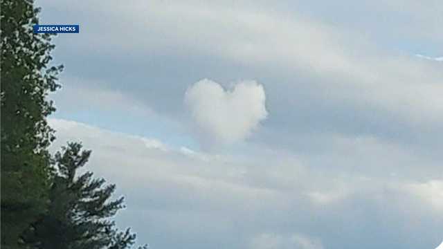 Woman sees heart-shaped cloud on way to grandmother's funeral - Vimarsana News