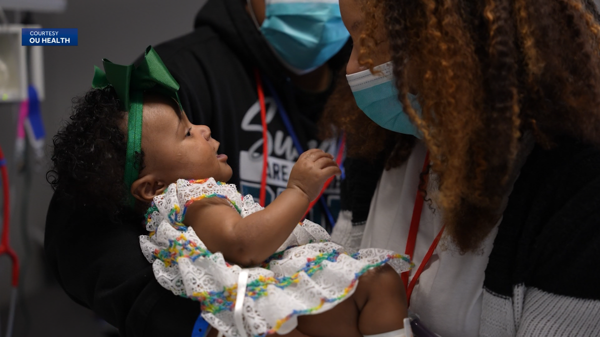 ‘We literally live in the hospital’: 9-month-old Norman girl waiting for a new heart