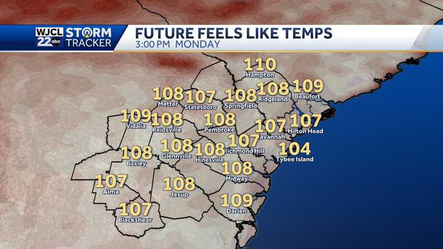 Extreme heat warnings and heat advisories issued for Monday - WJCL