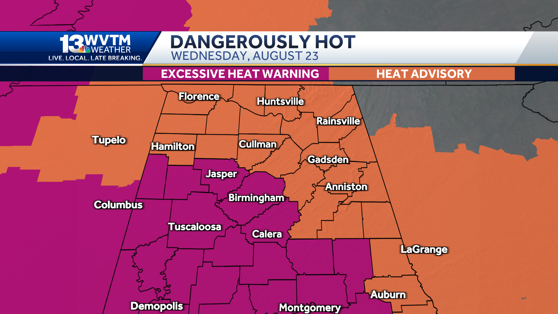 Temperatures climb to the 100s this week - WVTM