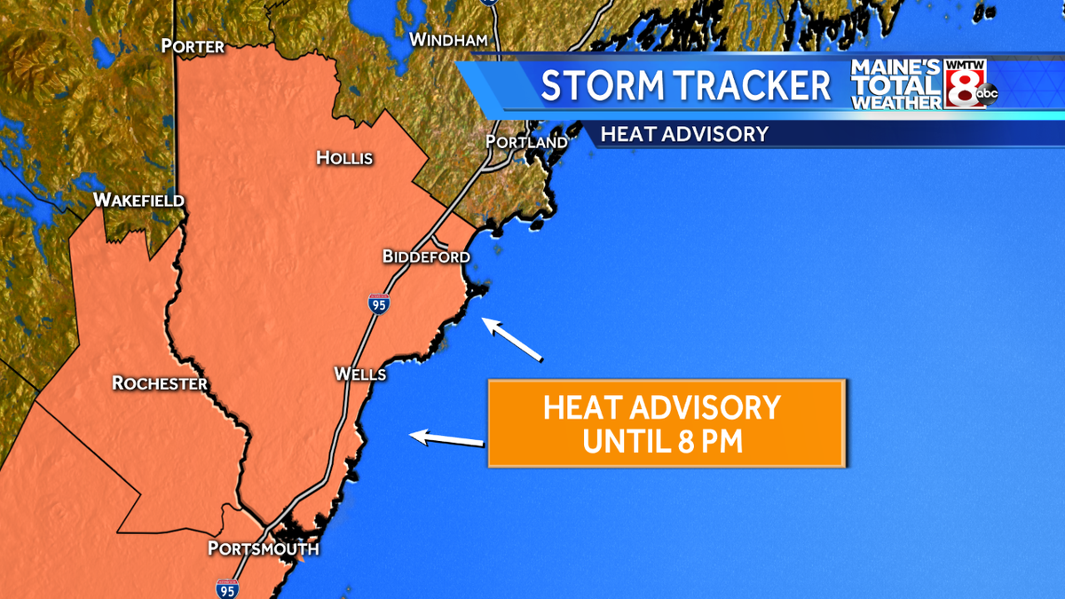 Heat advisory issued for parts of Southern Maine