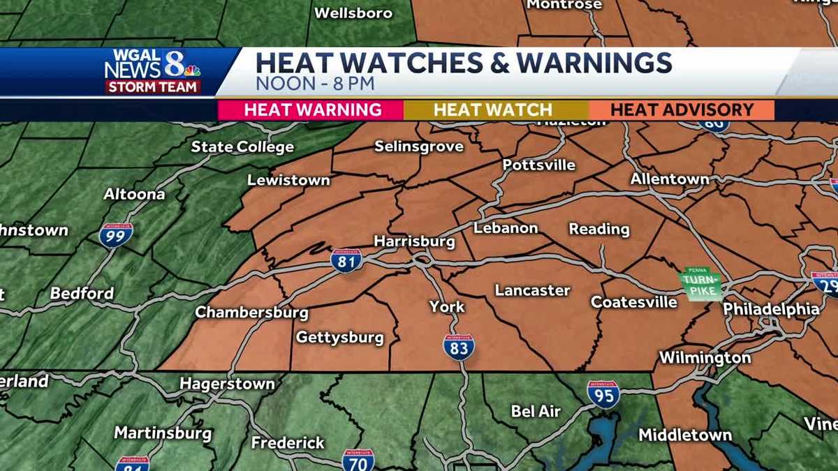 Heat advisory in effect until 8 p.m.