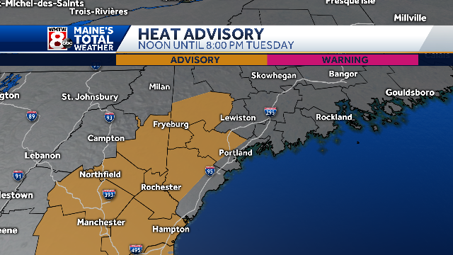 Heat advisory, air quality alert issued for parts of Maine