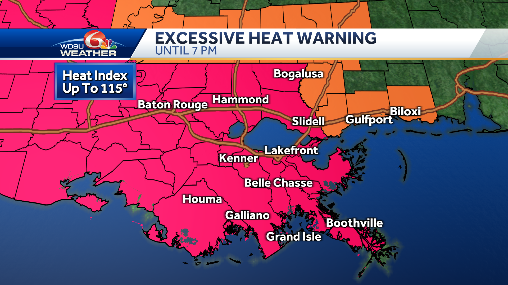 New Orleans Excessive Heat Warning