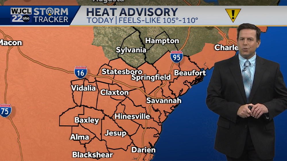 Savannah: Heat advisory in effect for much of Thursday