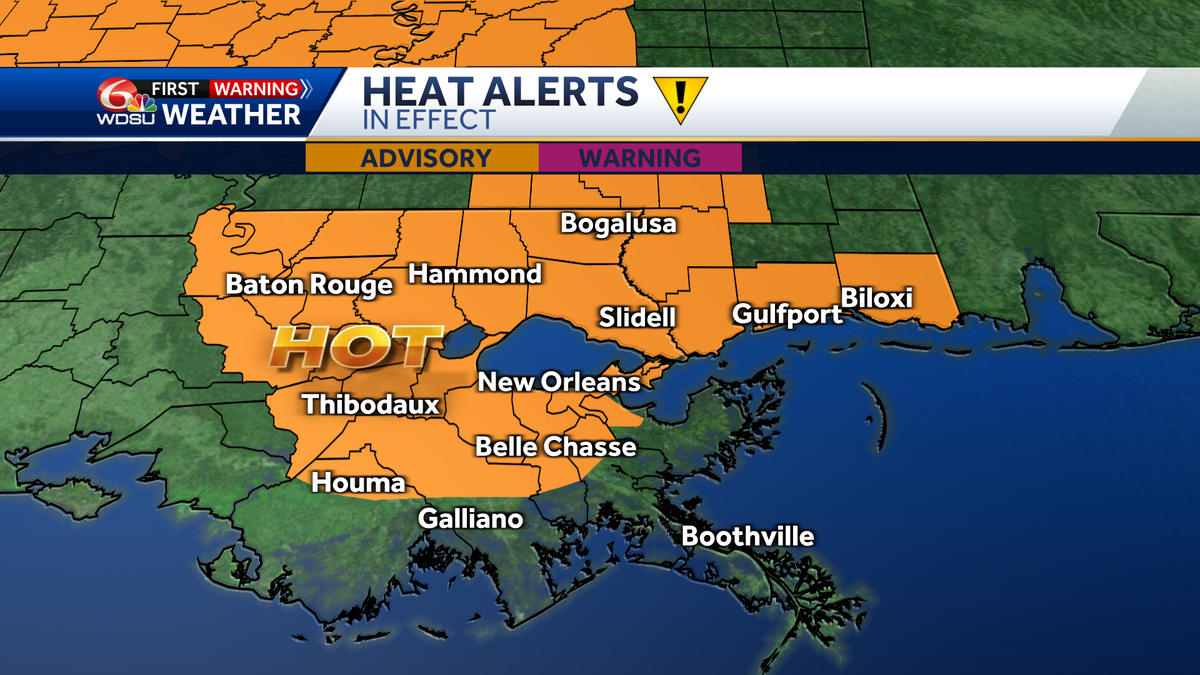 New Orleans heat advisory and forecast - WDSU