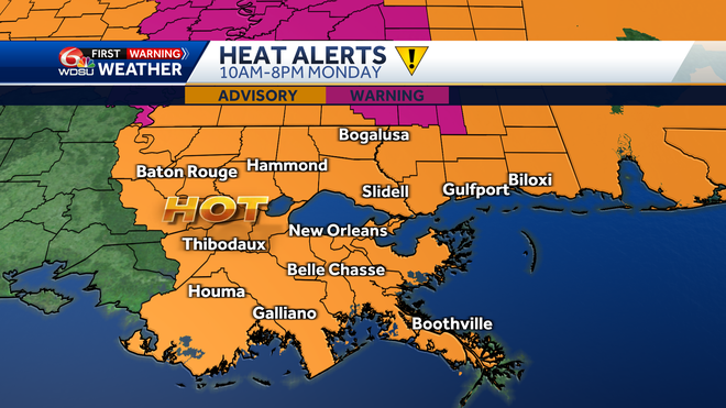 More hot days are ahead before rain chances increase later this week ...