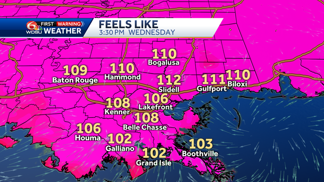 Wednesday heat index