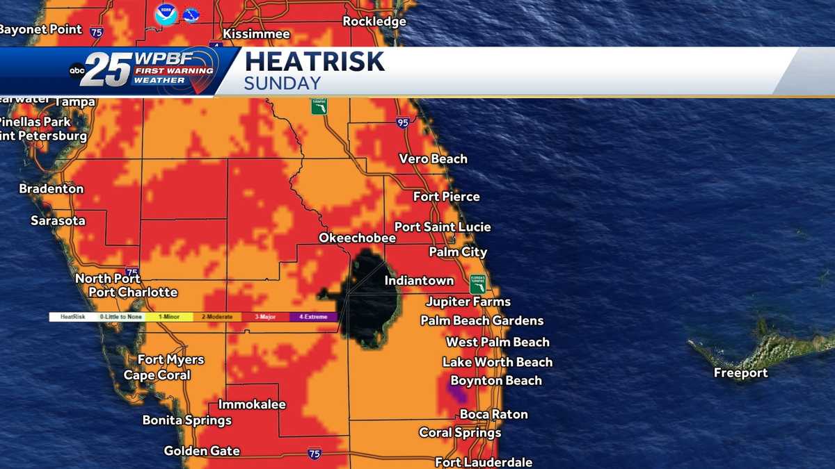 Heat advisory with isolated showers and storms for South Florida