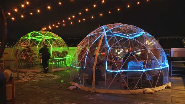 heated igloo for backyard