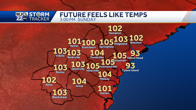 Savannah: Weekend heat, humidity, and spotty thunderstorms - Vimarsana News