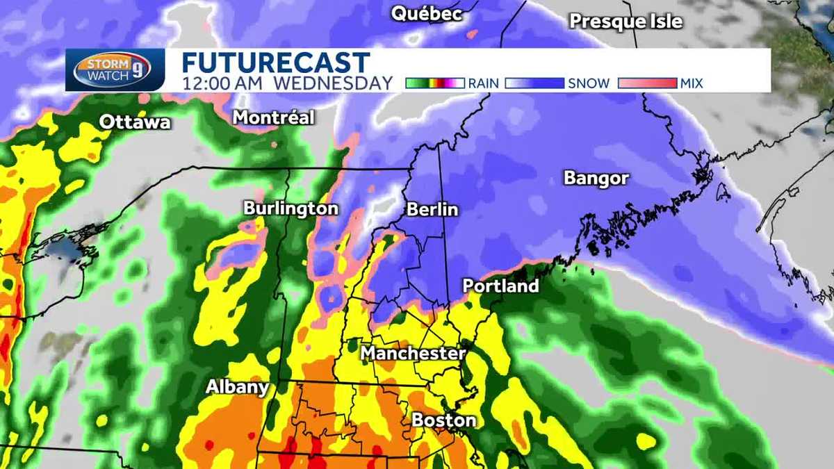 New Hampshire weather forecast Storm to bring winds, snow, rain