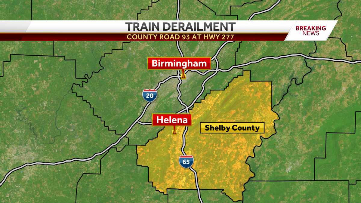Crews on the scene of train derailment in the Helena area