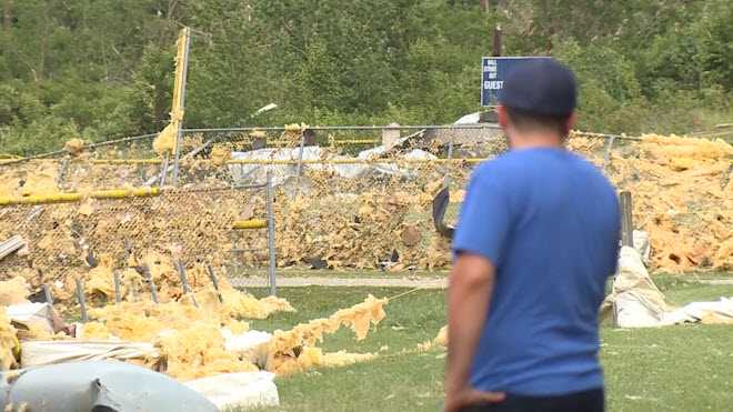 Cleanup Efforts Begin At Popular Sports Venue Destroyed By Storm